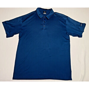 XXL NIKE Golf Men's Fit Dry Sphere Short Sleeve Collared Polo Shirt Cobalt Blue